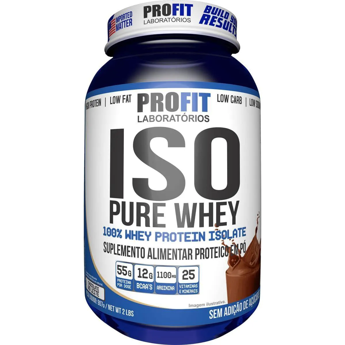 ISO PURE WHEY - 907G CHOCOLATE AO LEITE - PROFIT