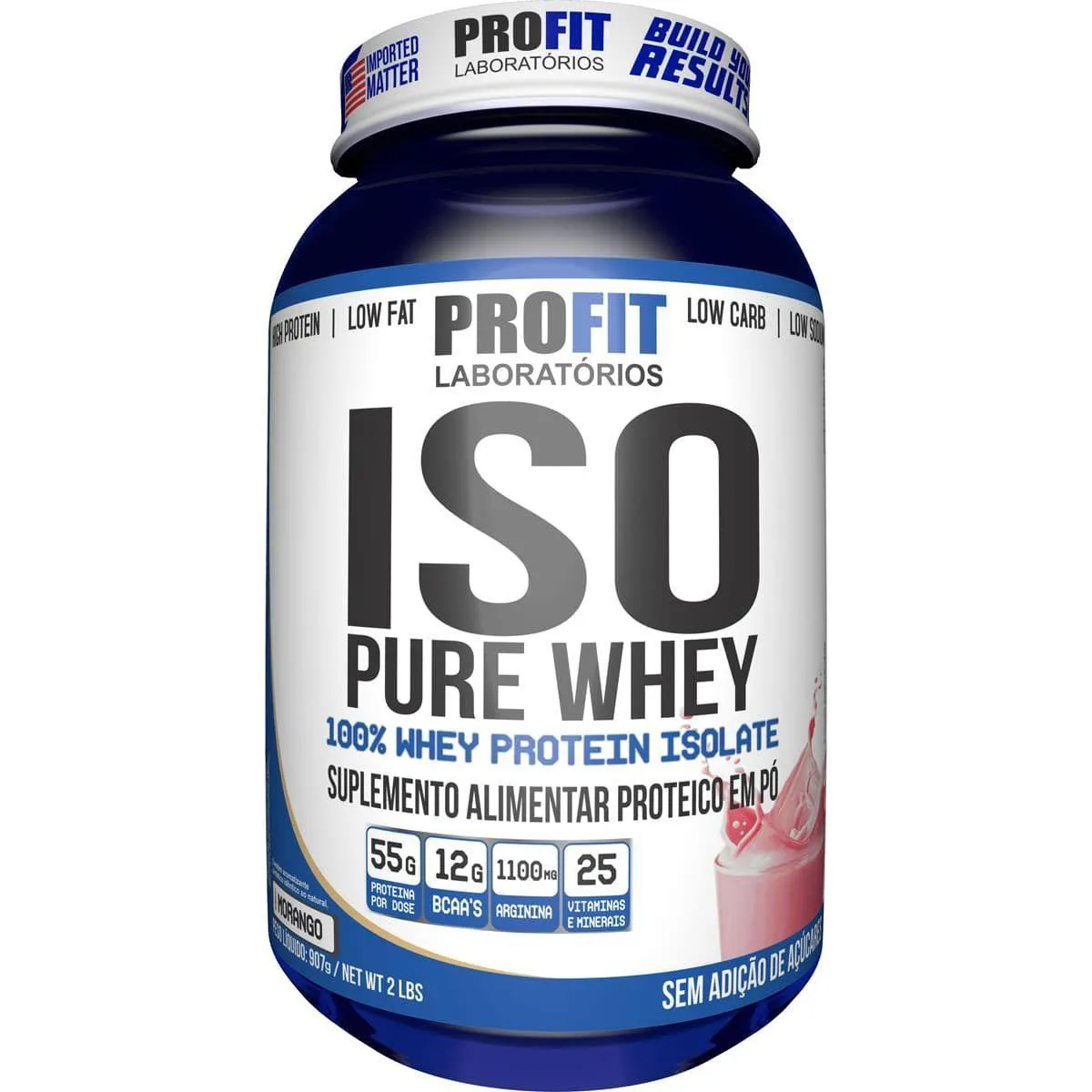 ISO PURE WHEY  - 907G MORANGO - PROFIT