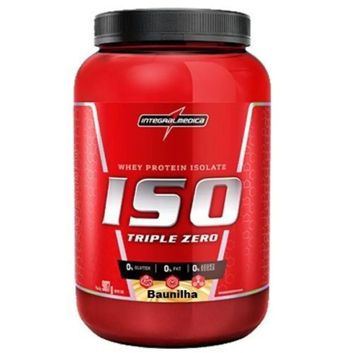 WHEY ISO TRIPLE ZERO - 907G BAUNILHA - INTEGRALMéDICA