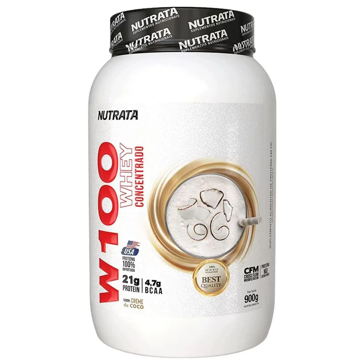 W100 WHEY - 900G CREME DE COCO - NUTRATA