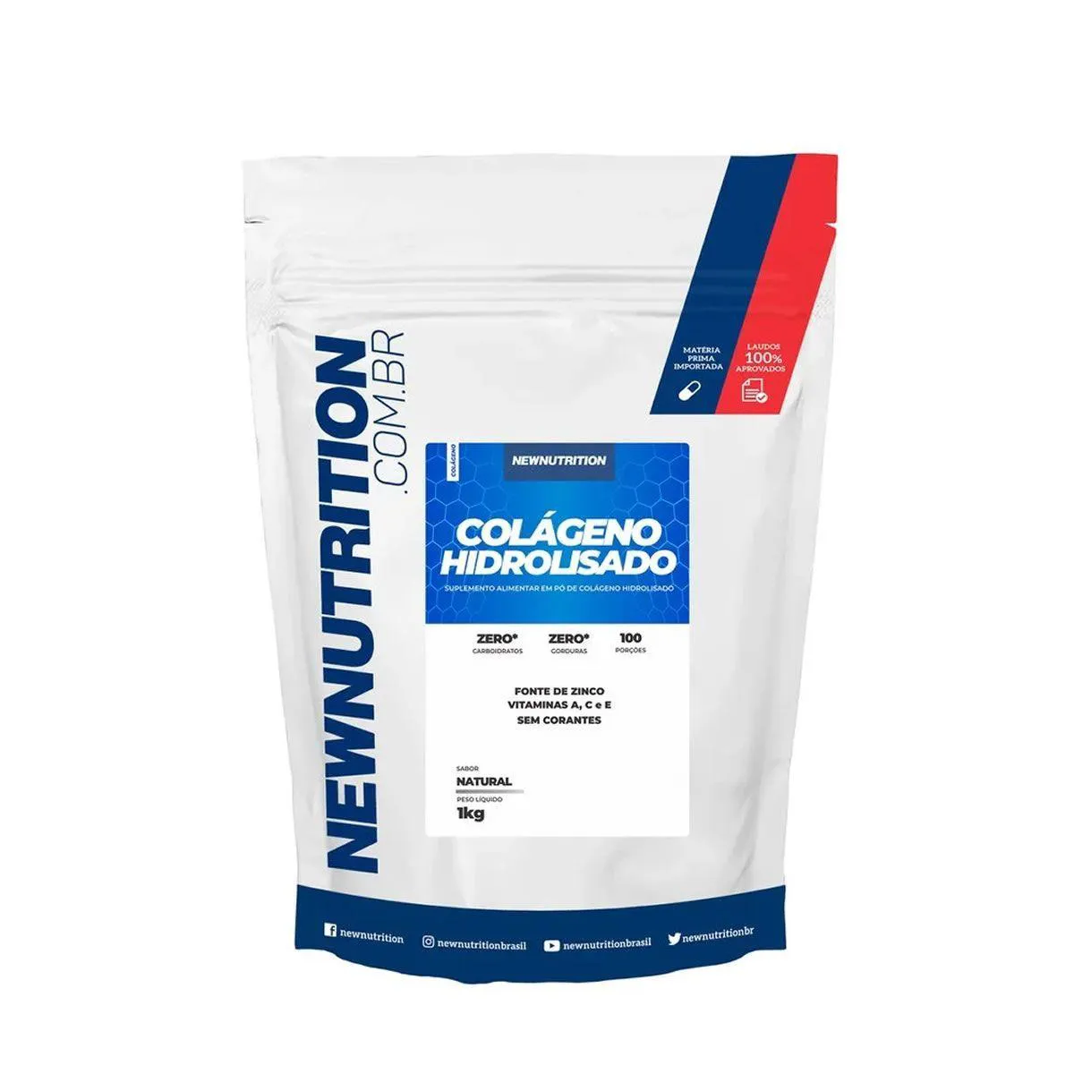 COLáGENO HIDROLISADO - 1000G NATURAL - NEWNUTRITION