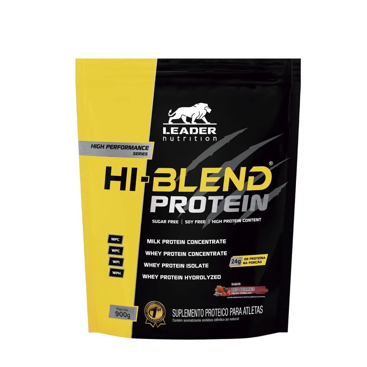 HI-BLEND PROTEIN - 900G REFIL FRUTAS VERMELHAS - LEADER NUTRITION
