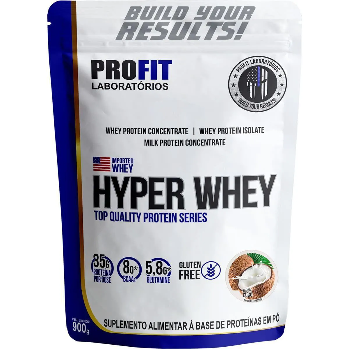 HYPER WHEY - 900G REFIL COCO - PROFIT