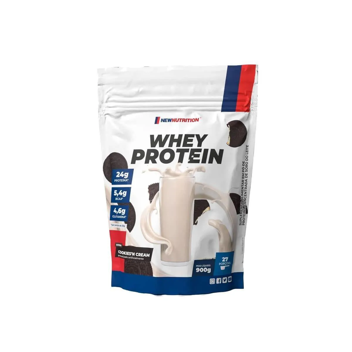 WHEY PROTEIN - 900G REFIL COOKIES - NEWNUTRITION