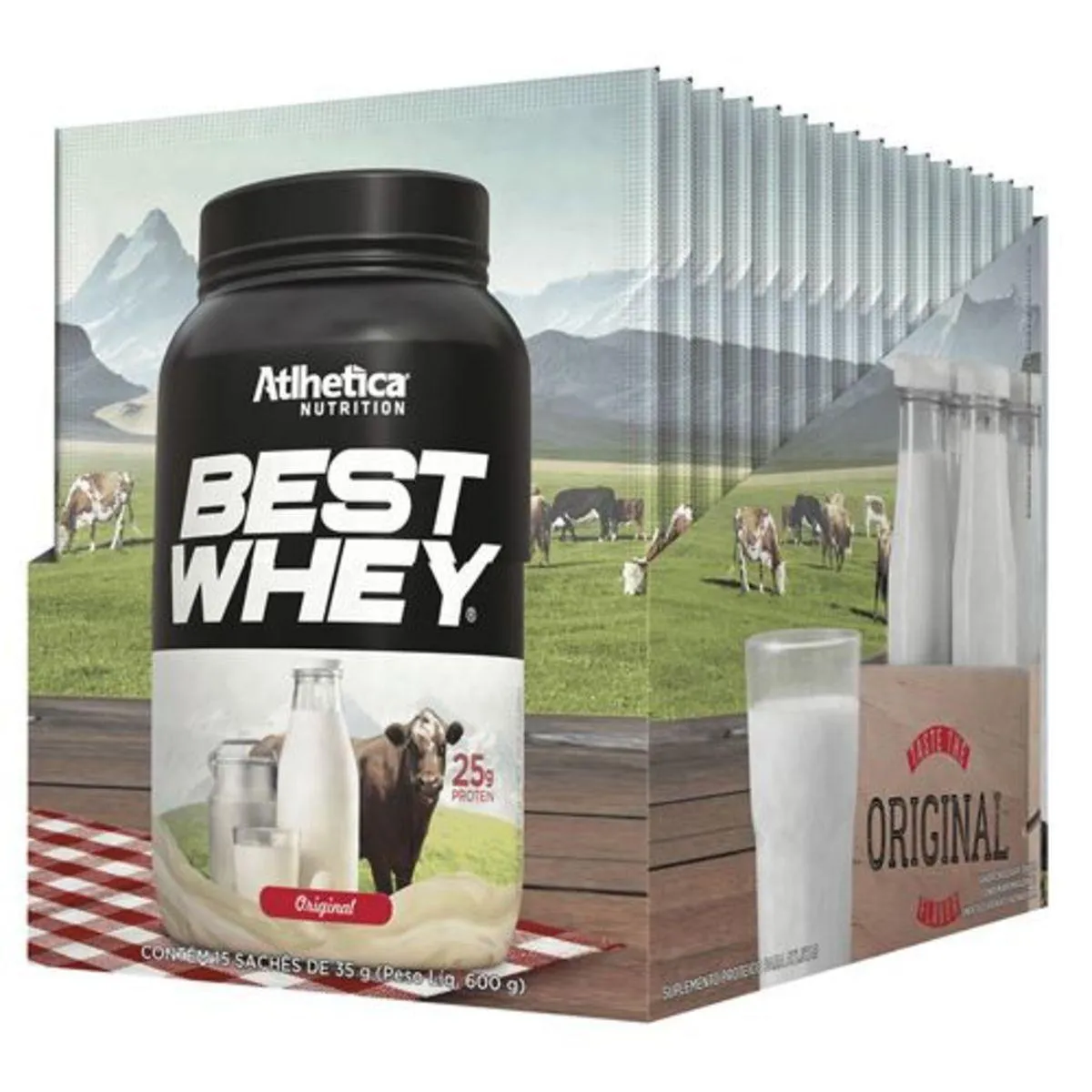 BEST WHEY - 15 SACHêS 35G ORIGINAL - ATLHETICA NUTRITION