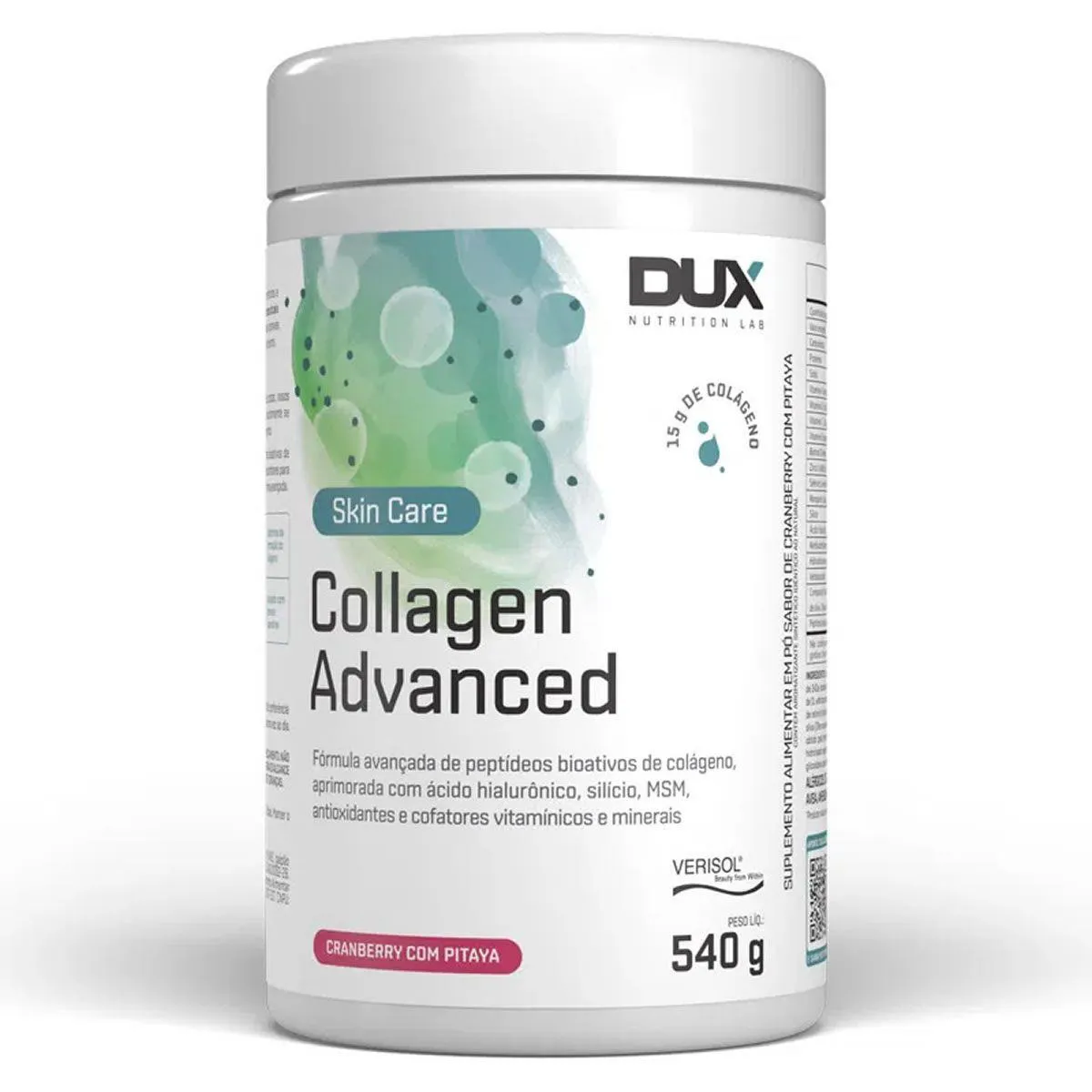 COLLAGEN ADVANCED VERISOL - 540G CRANBERRY E PITAIA - DUX NUTRITION