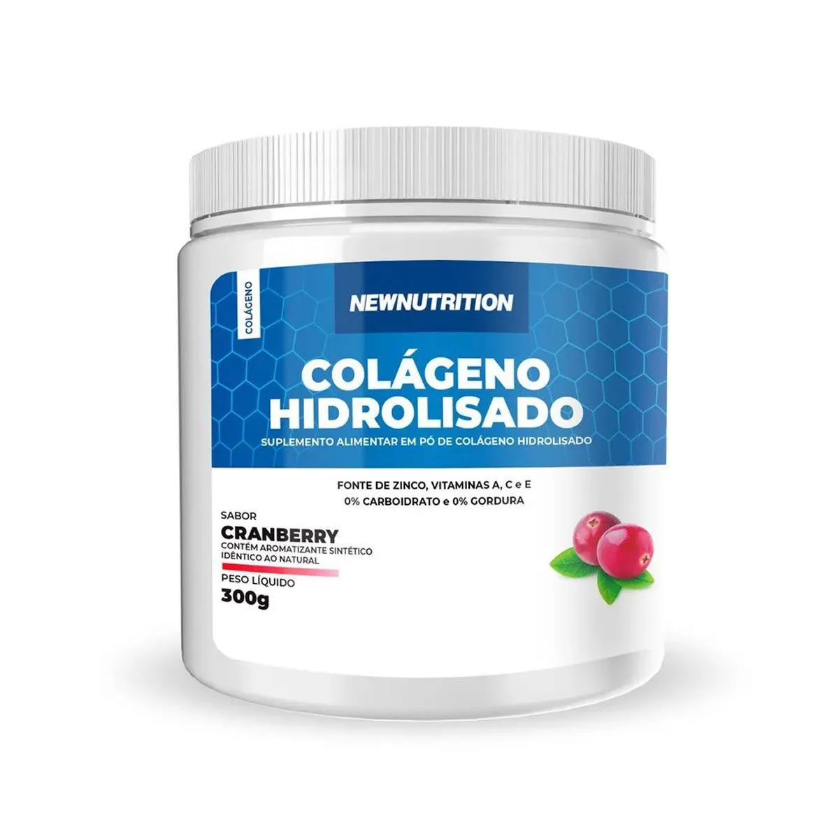 COLáGENO HIDROLISADO - 300G CRANBERRY - NEWNUTRITION