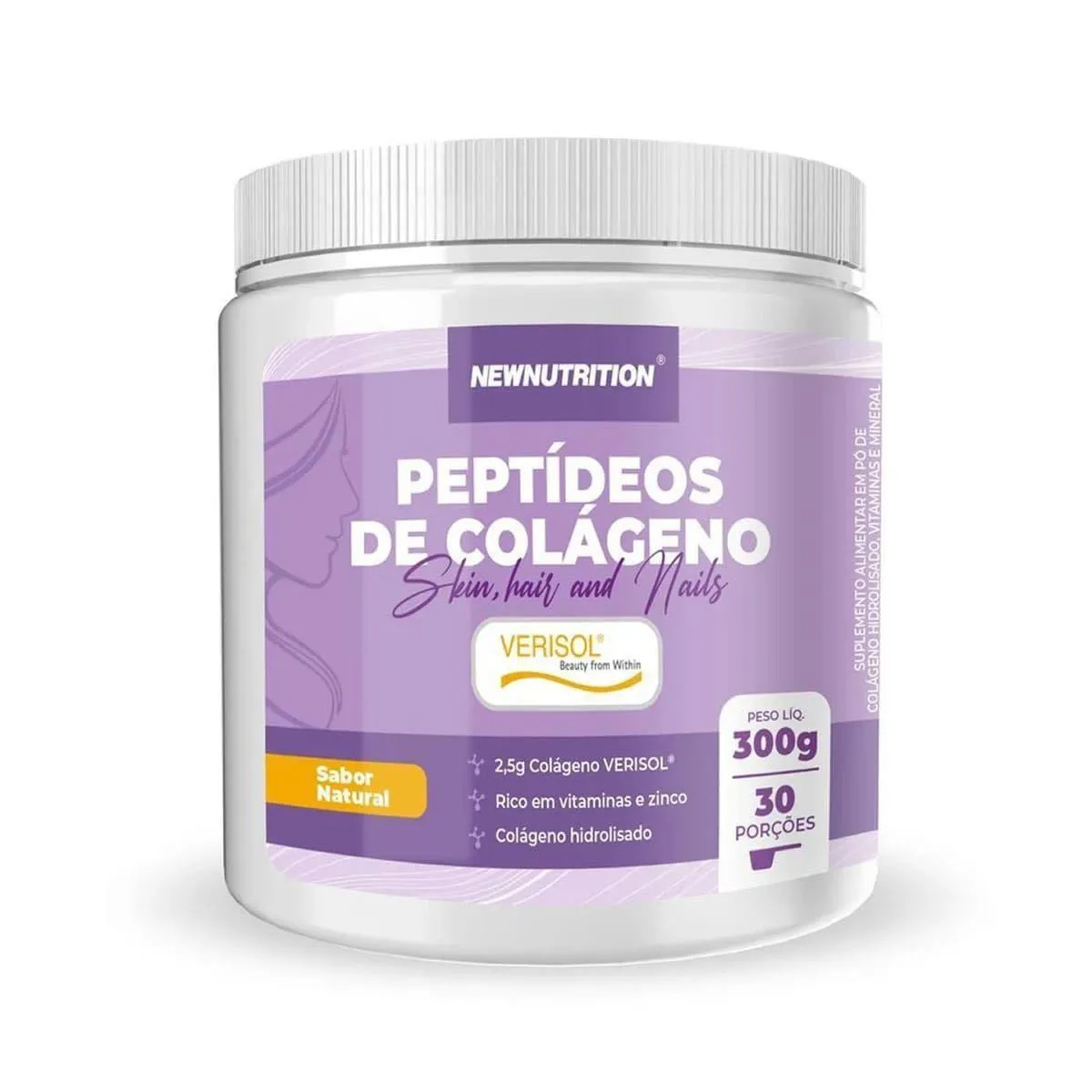 PEPTíDEOS DE COLáGENO VERISOL - 300G NATURAL - NEWNUTRITION