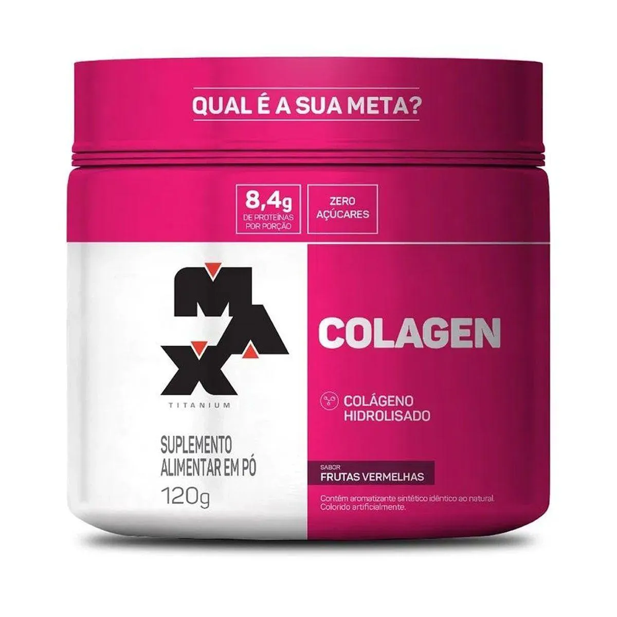 COLAGEN - 120G FRUTAS VERMELHAS - MAX TITANIUM