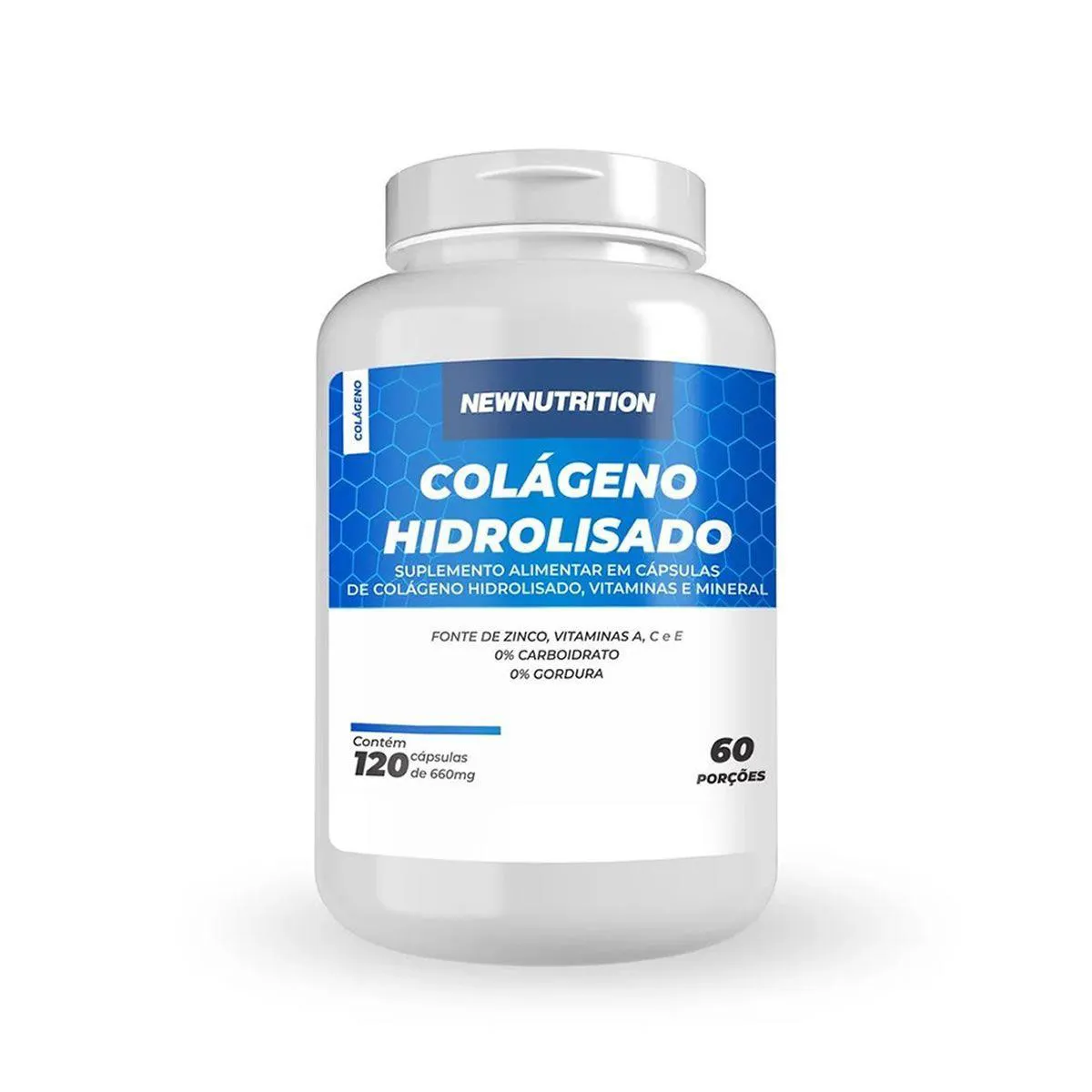 COLáGENO HIDROLISADO - 120 CáPSULAS - NEWNUTRITION