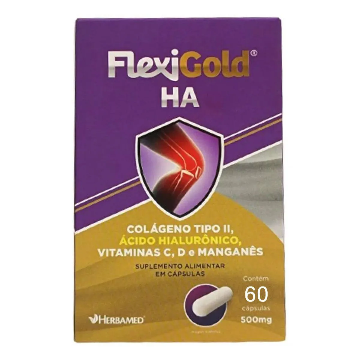 FLEXIGOLD HA -  60 CáPSULAS - HERBAMED