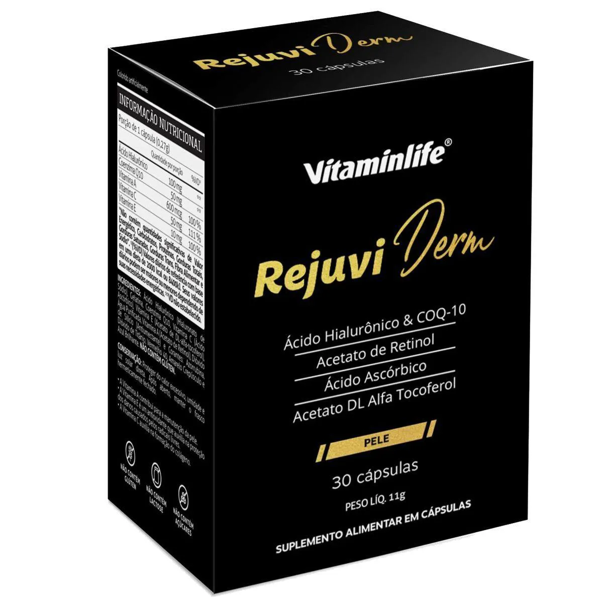REJUVI DERM - 30 CáPSULAS - VITAMINLIFE