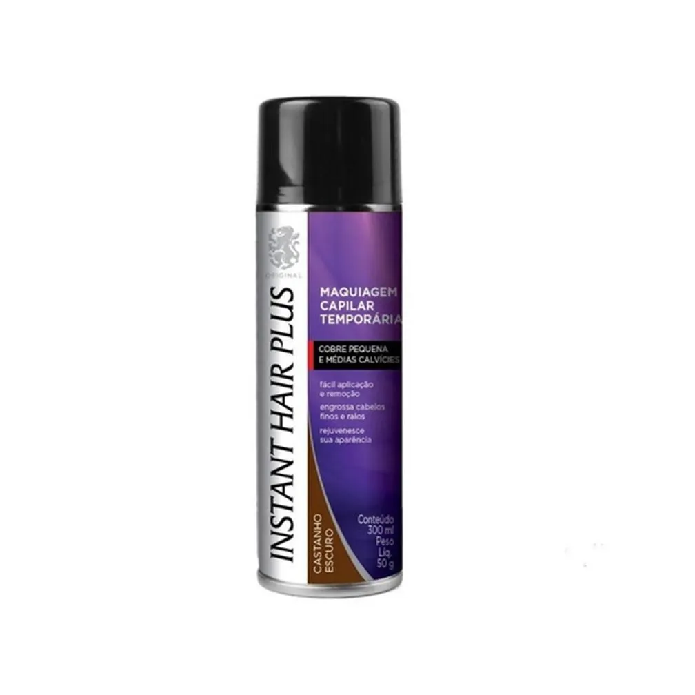 INSTANT HAIR PLUS CASTANHO ESCURO 300ML