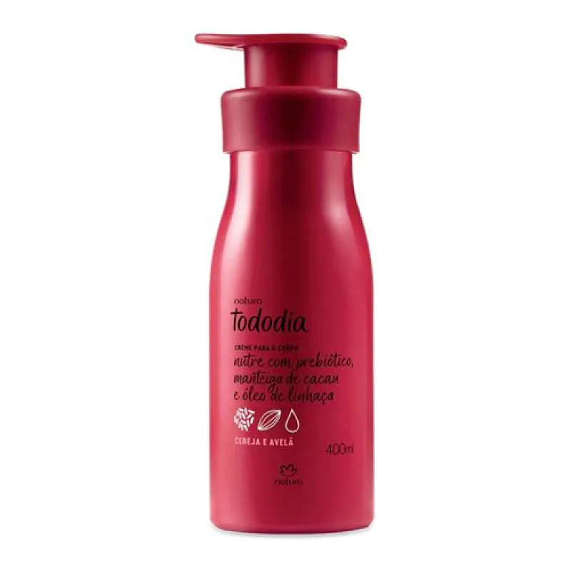 Creme Corporal Natura Tododia Nutritivo Cereja e Avelã 400ml