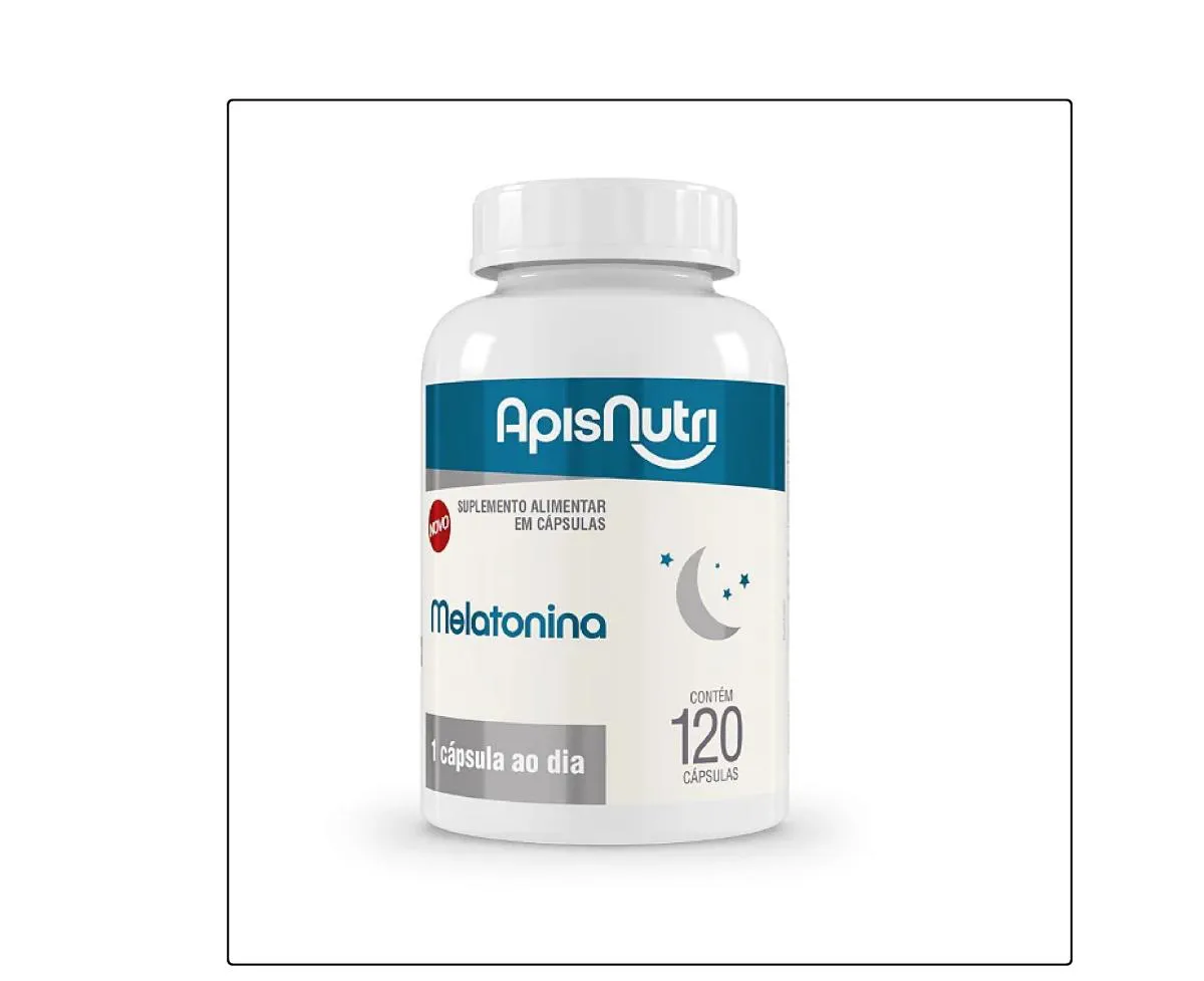 KIT 2 SUPLEMENTO MELATONINA COM 120CAPS - APISNUTRI
