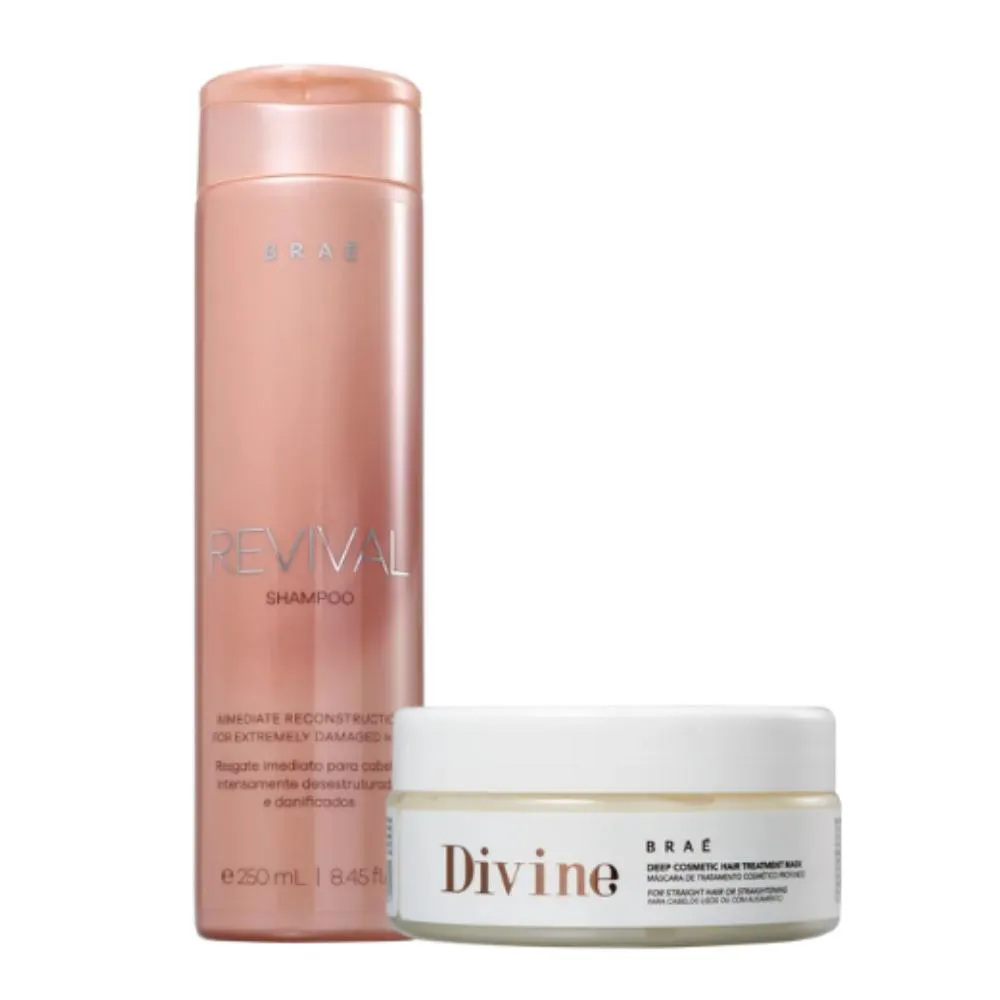 Kit Braé Revival Divine Reconstruction And Nutrition (2 Produtos)