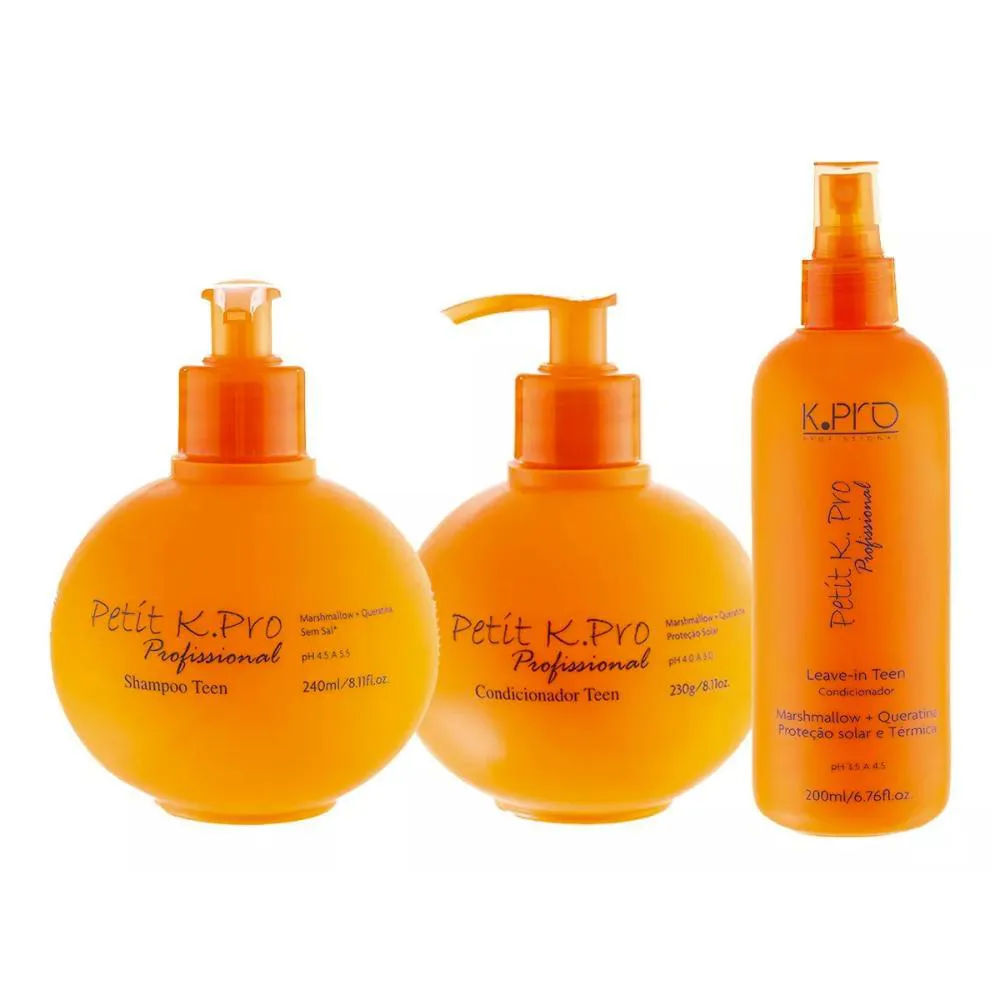 K.PRO TEEN PETIT SHAMPOO + CONDICIONADOR + LEAVE IN
