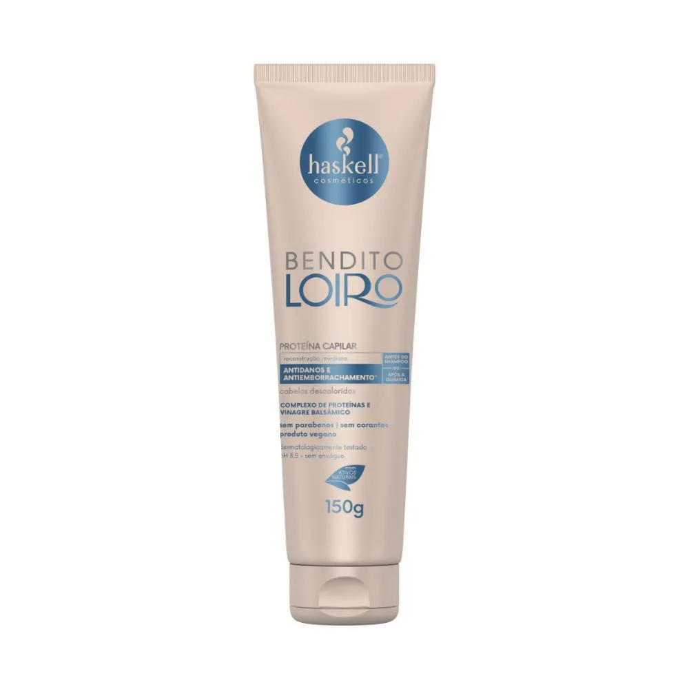 Máscara de Cabelo Proteína Haskell Bendito Loiro Cabelos Descoloridos 150g