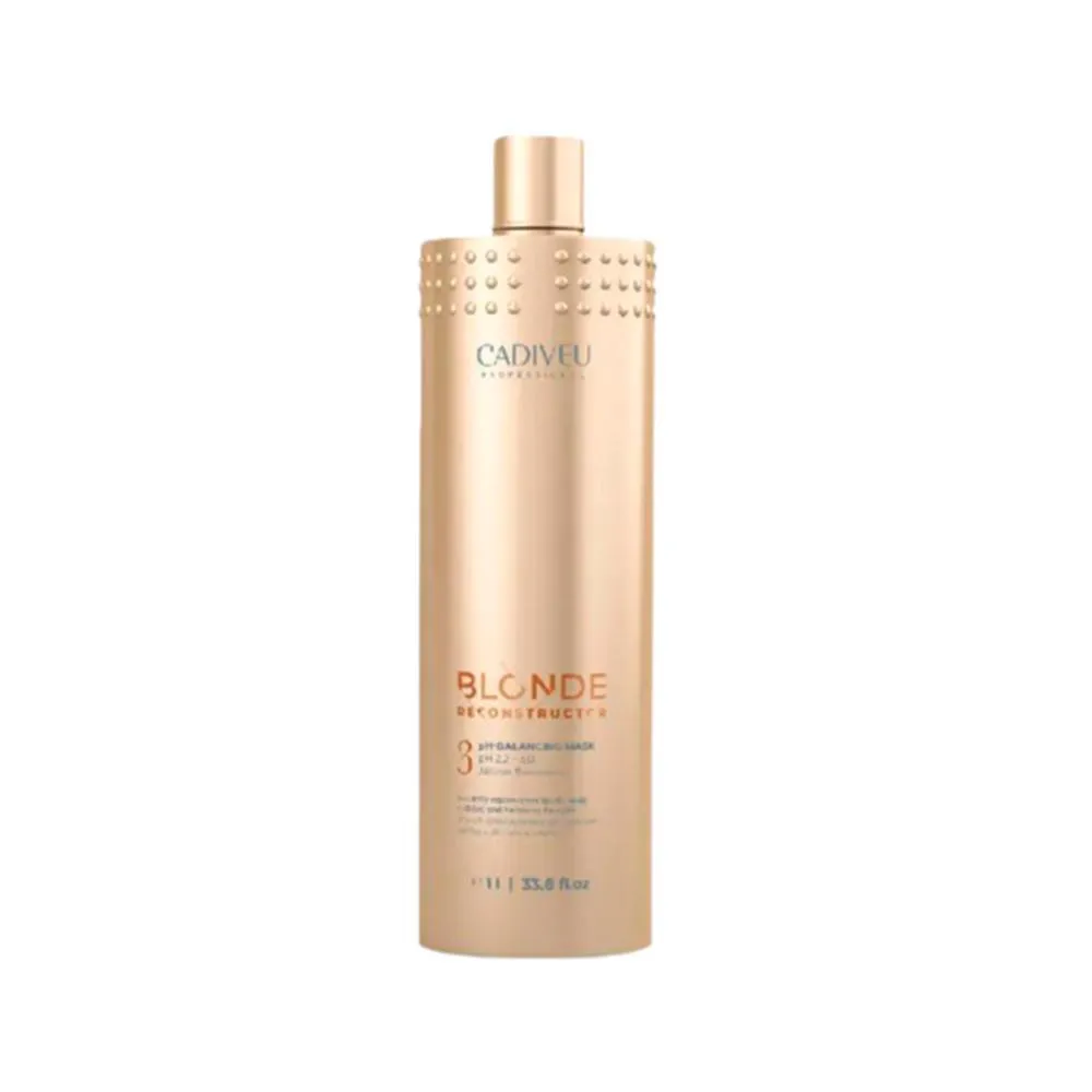 Máscara de Cabelo Balanceadora Cadeviu Profissional Blonde Reconstructor 1l