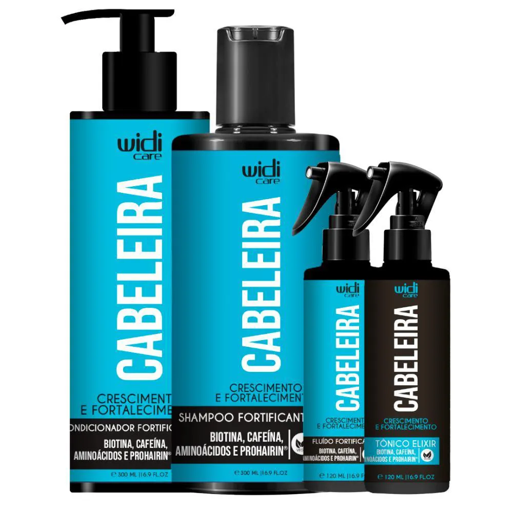 Widi Care Kit Cabeleira Crescimento E Fortalecimento Tratamento (4 Produtos)