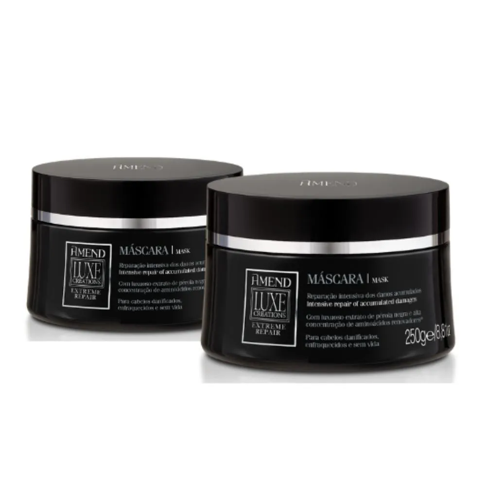Kit Máscara de Cabelo Amend Luxe Creations Extreme Repair 250g 2 unidades