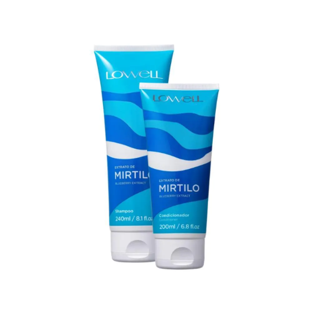 Kit Lowell Extrato de Mirtilo Shampoo 240ml+ Condicionador 200ml