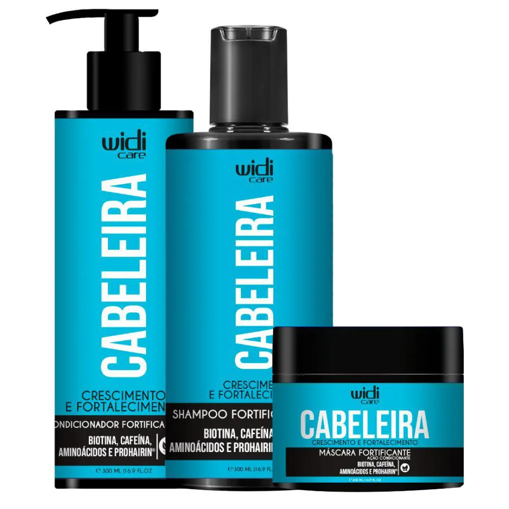 Widi Care Cabeleira Crescimento E Fortalecimento Trio (3 Produtos)