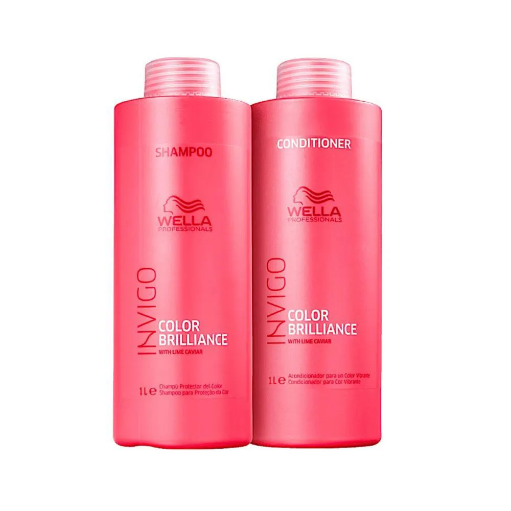 Kit Wella Professionals Invigo Color Brilliance Shampoo 1L + Condicionador 1L