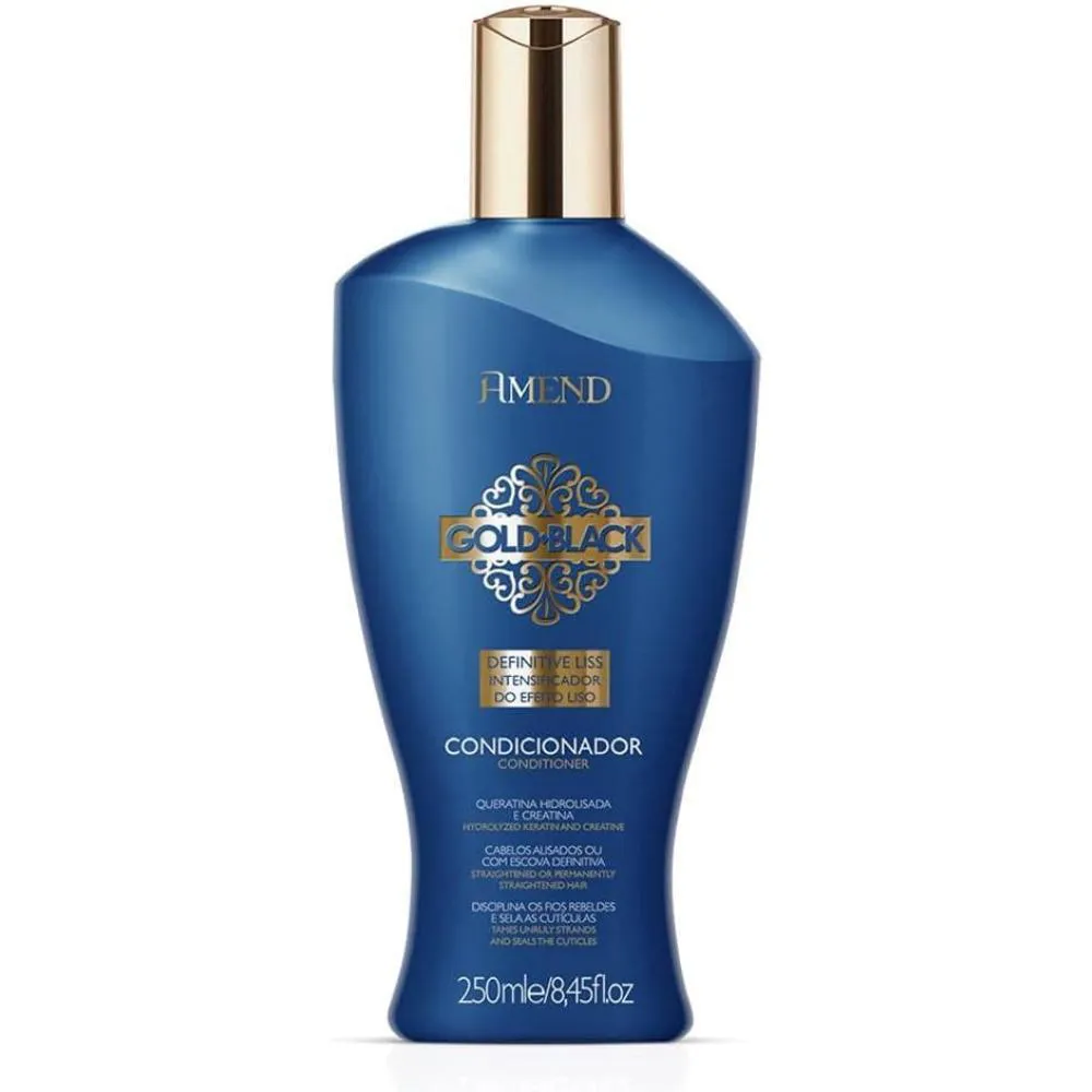 CONDICIONADOR INTENSIFICADOR DE EFEITO LISO GOLD BLACK 250ML