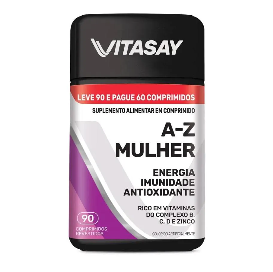 Polivitamínico Vitasay A-Z Mulher 90 comprimidos