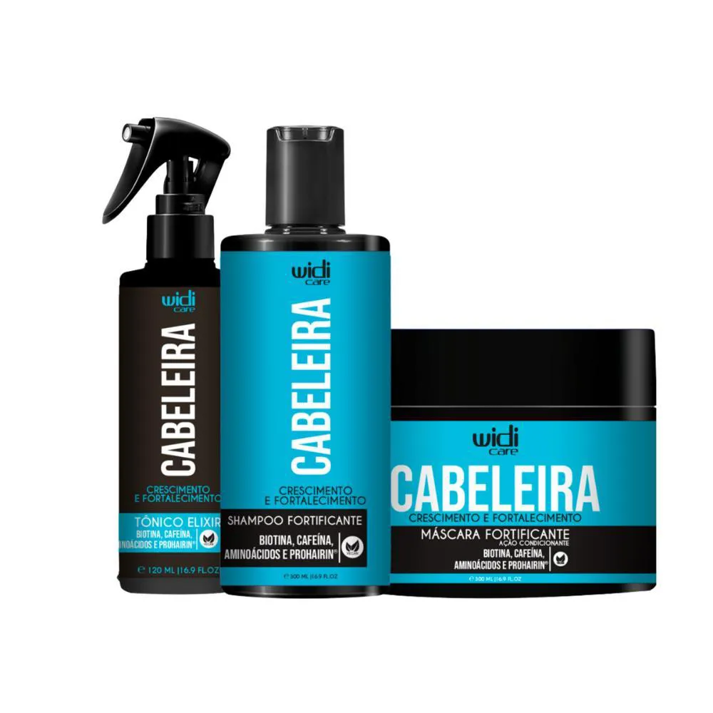 Widi Care Kit Cabeleira Crescimento E Fortalecimento Trio (3 Produtos)