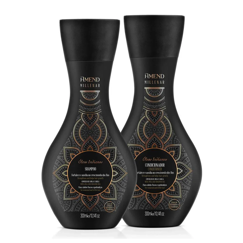 Kit Amend Millenar Óleos Indianos Shampoo 300ml+ Condicionador 300ml