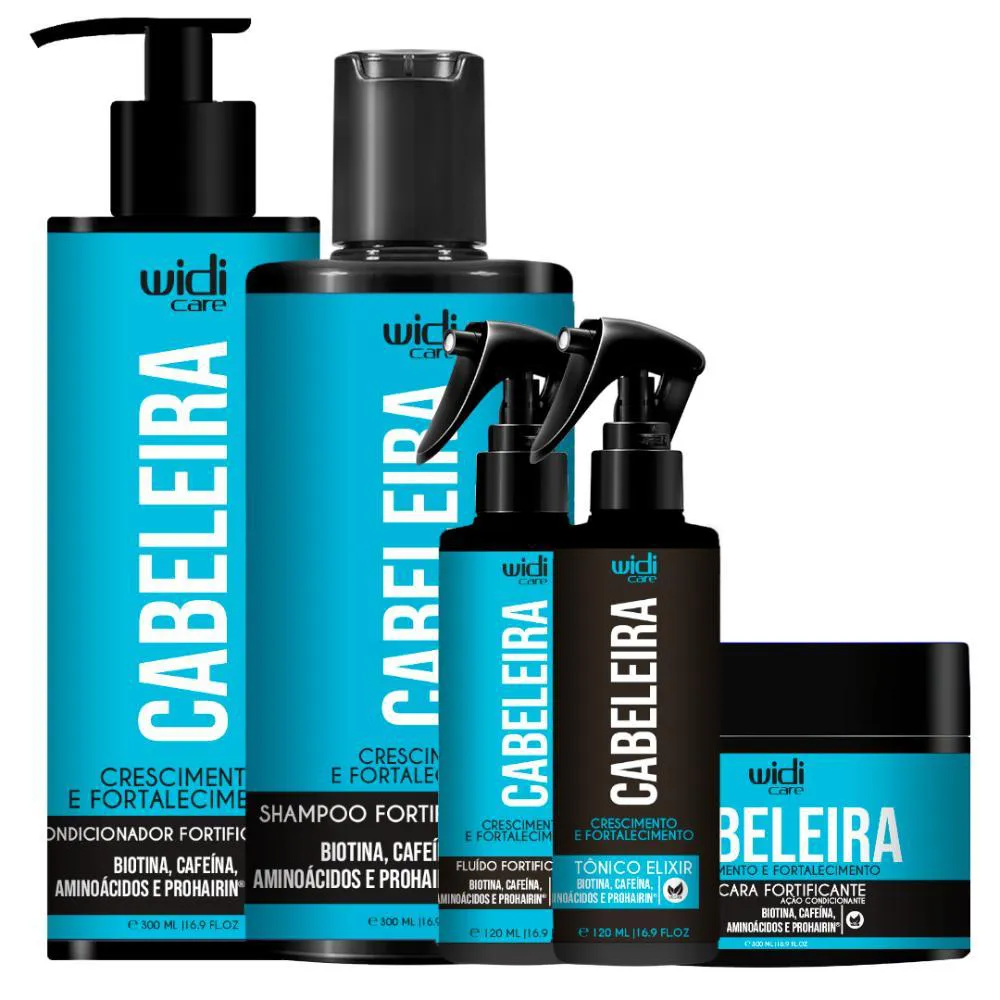Widi Care Kit Cabeleira Crescimento E Fortalecimento Completo (5 Produtos)