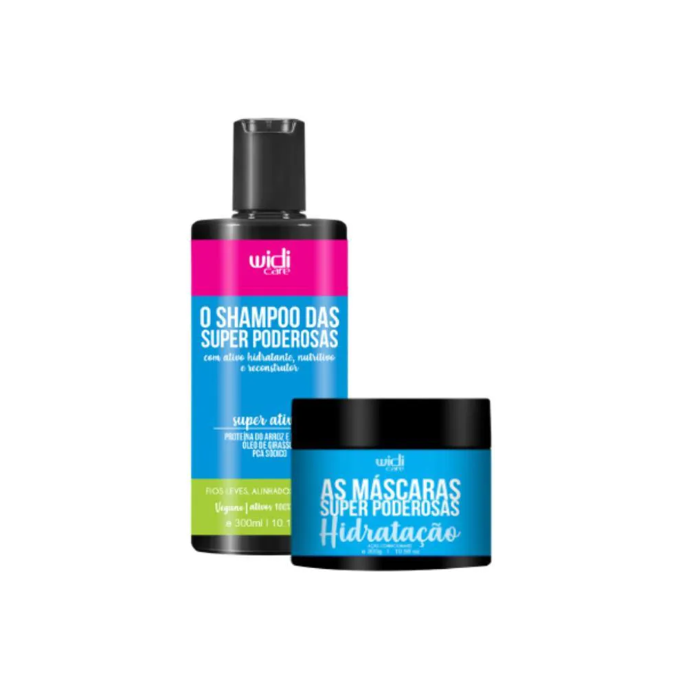 WIDI KIT DAS SUPER PODEROSAS SHAMPOO 300ML + MASQ HIDRATAçãO
