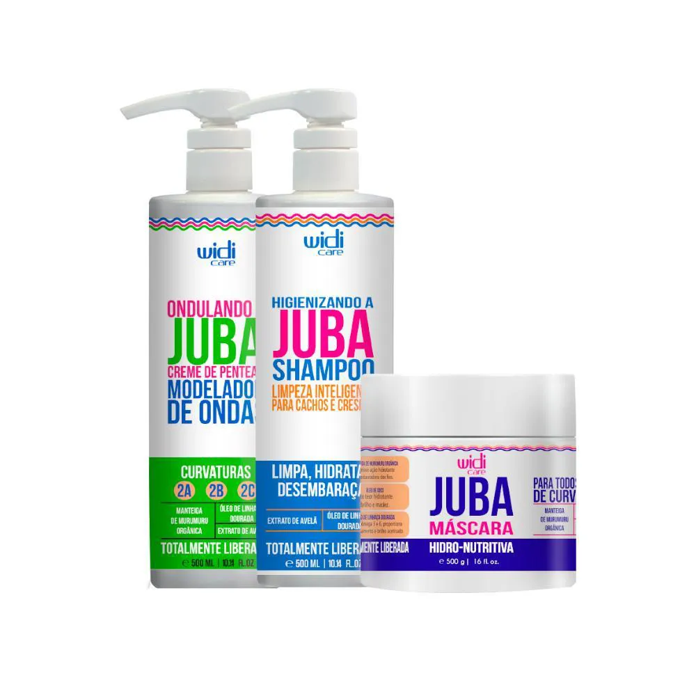 Widi Care Kit Ondulando A Juba Trio Tratamento (3 Produtos)