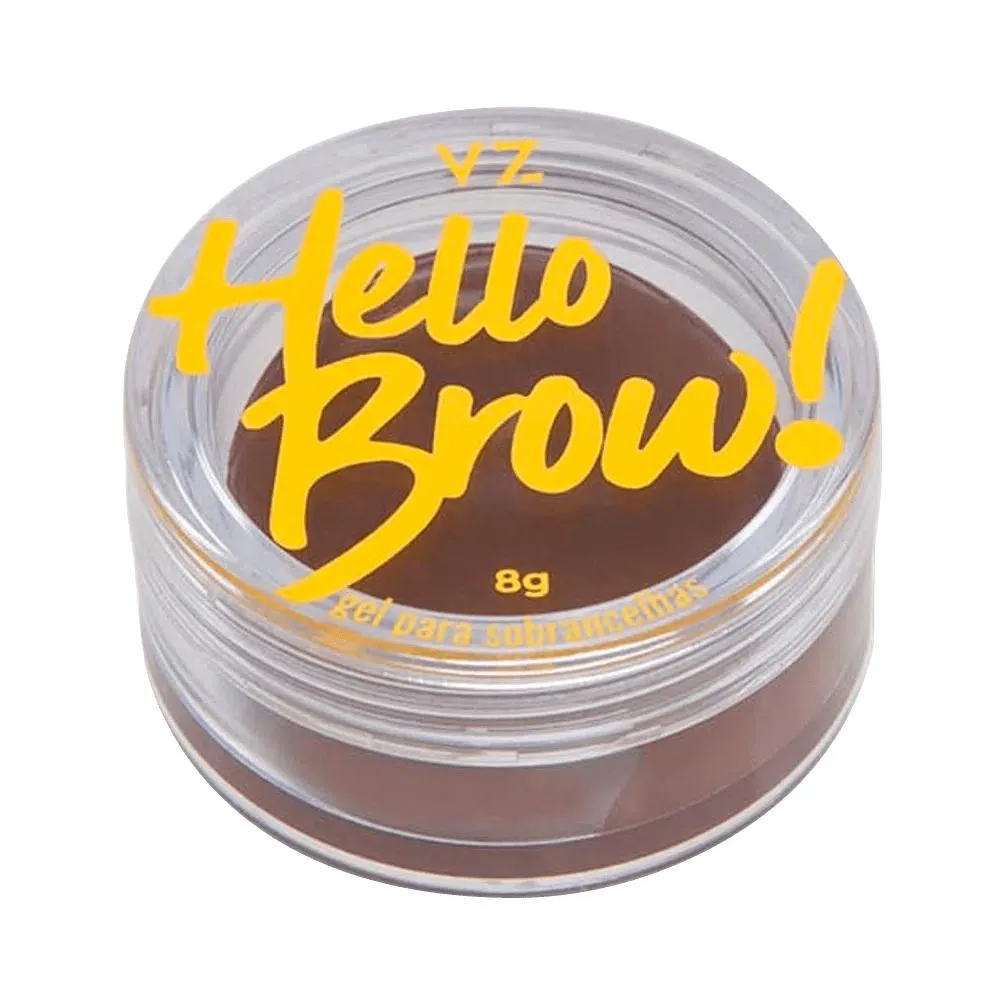 Vizzela Cosméticos Hello Brow! 03 Marrom Escuro - Gel para Sobrancelha 8g MarromEscuro