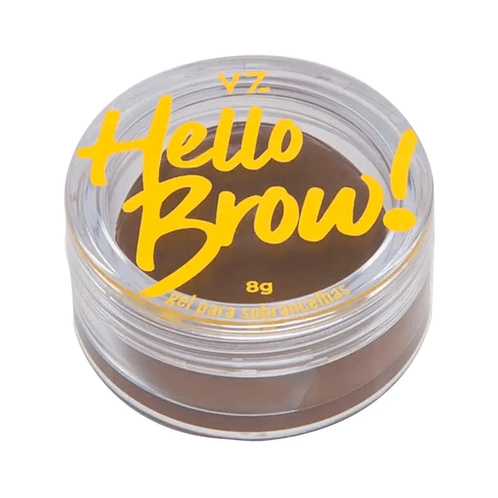 Vizzela Cosméticos Hello Brow! 01 Marrom Claro - Gel para Sobrancelha 8g MarromClaro