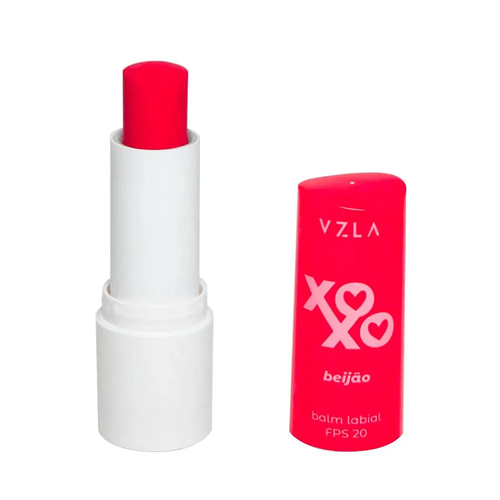 Vizzela Cosméticos Balm Xoxo FPS 20 Beijão - Bálsamo Labial 4g Beijao