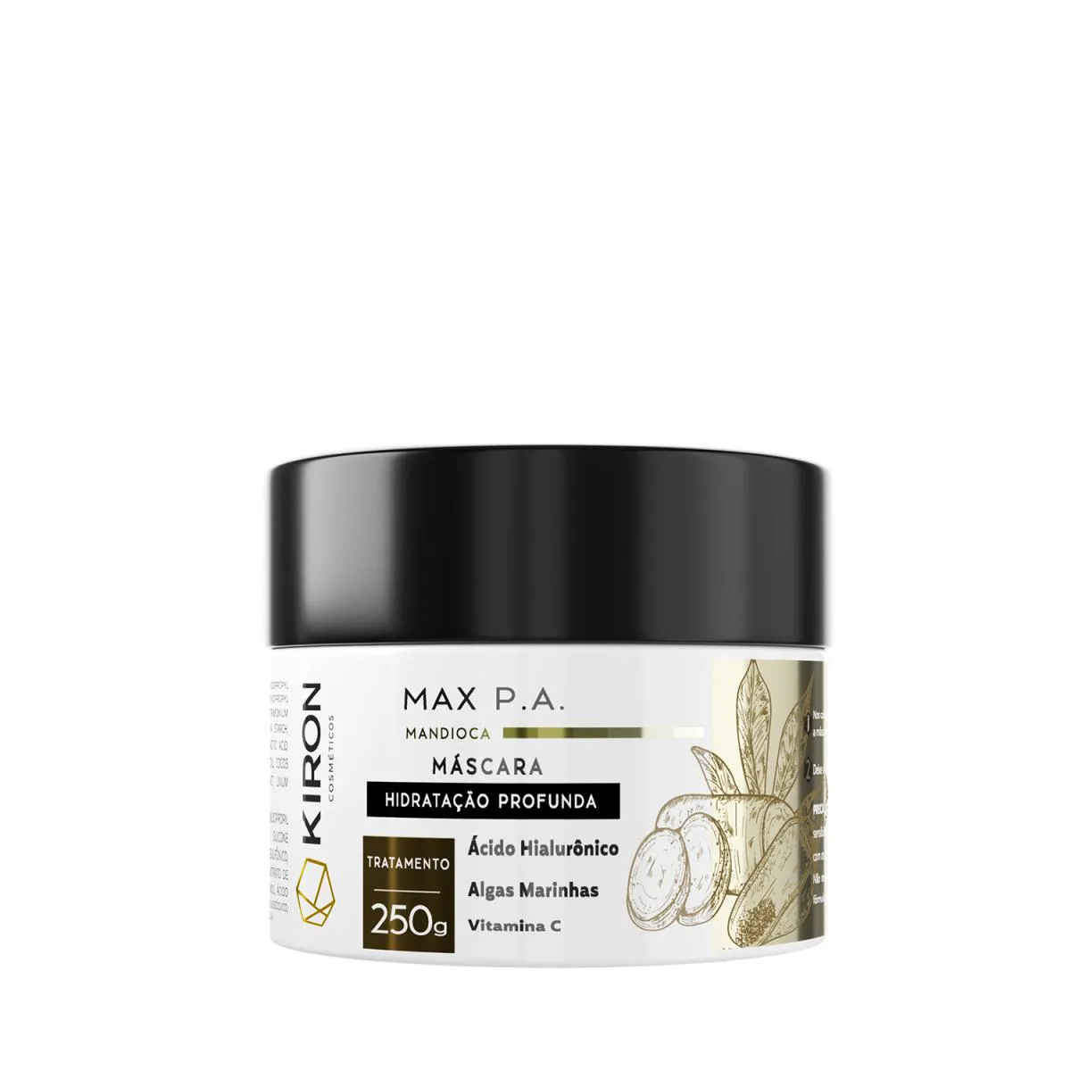 MáSCARA MANDIOCA MAX P.A. HIDRATAçãO PROFUNDA KIRON COSMéTICOS 250G
