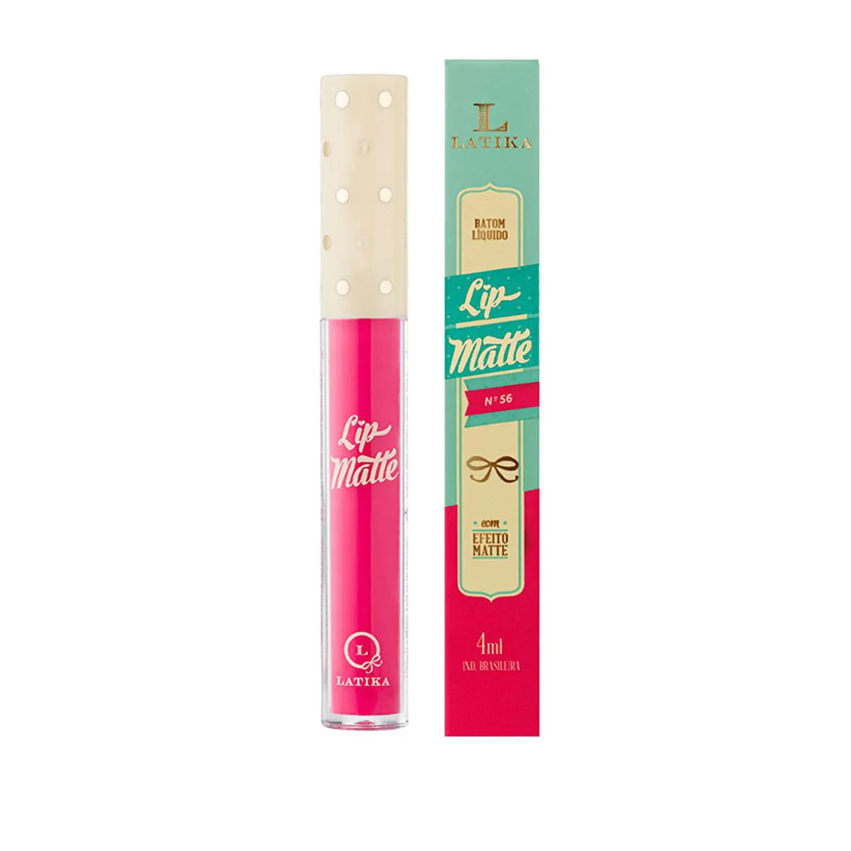 LATIKA LIP MATTE - BATOM LíQUIDO LipMatte-RosaN°56