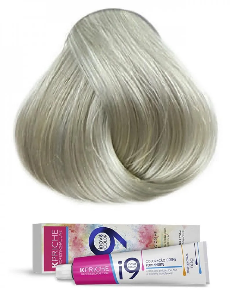 I9 COLOR COLORAçãO KPRICHE 12.11 LOURO ULTRA CLARO ACINZENTADO INTENSO