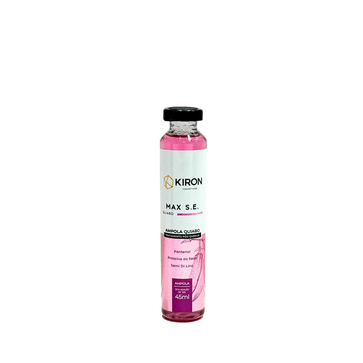 AMPOLA QUIABO MAX S.E. PóS QUIMICA KIRON COSMéTICOS 45ML