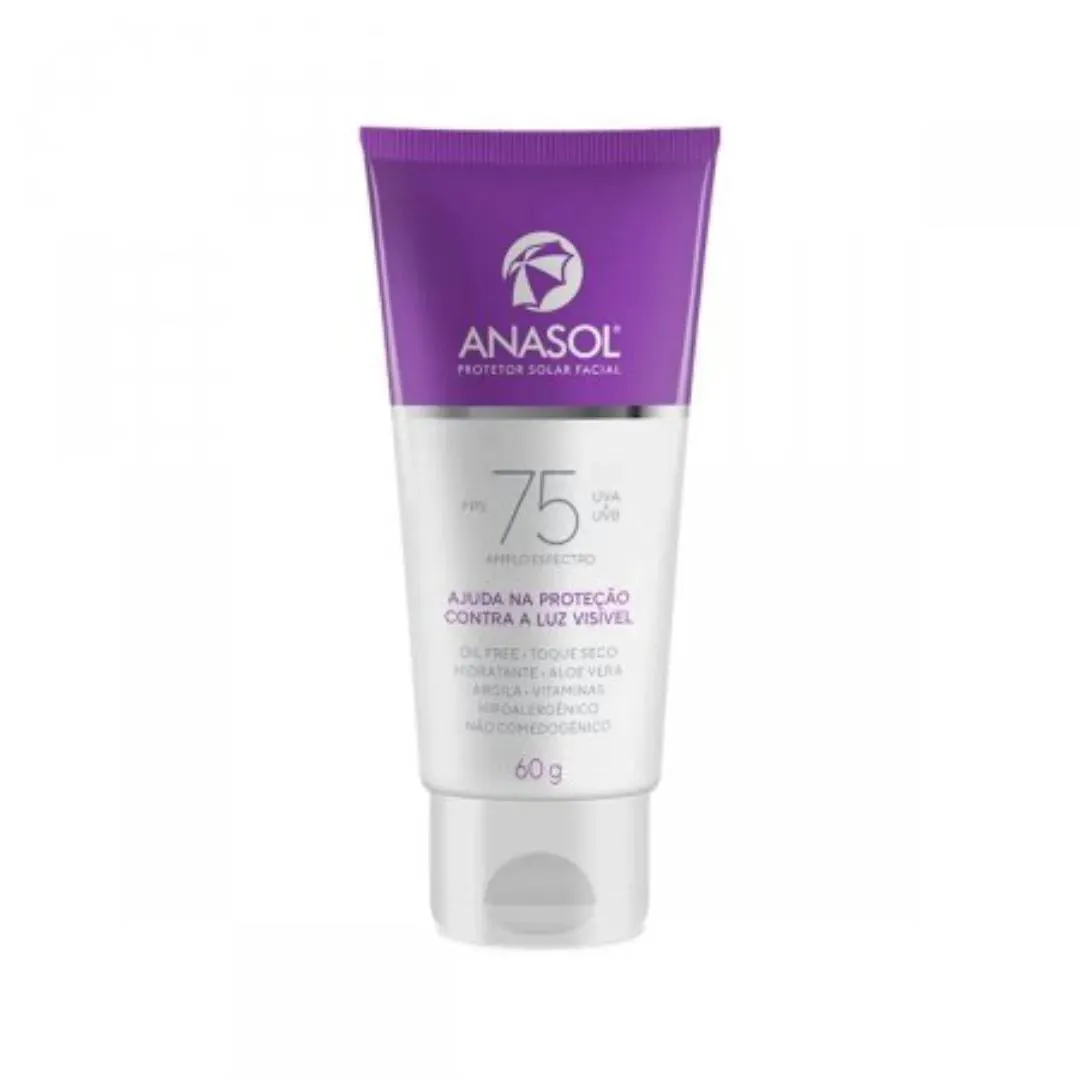 PROTETOR SOLAR FACIAL ANASOL FPS75 60G