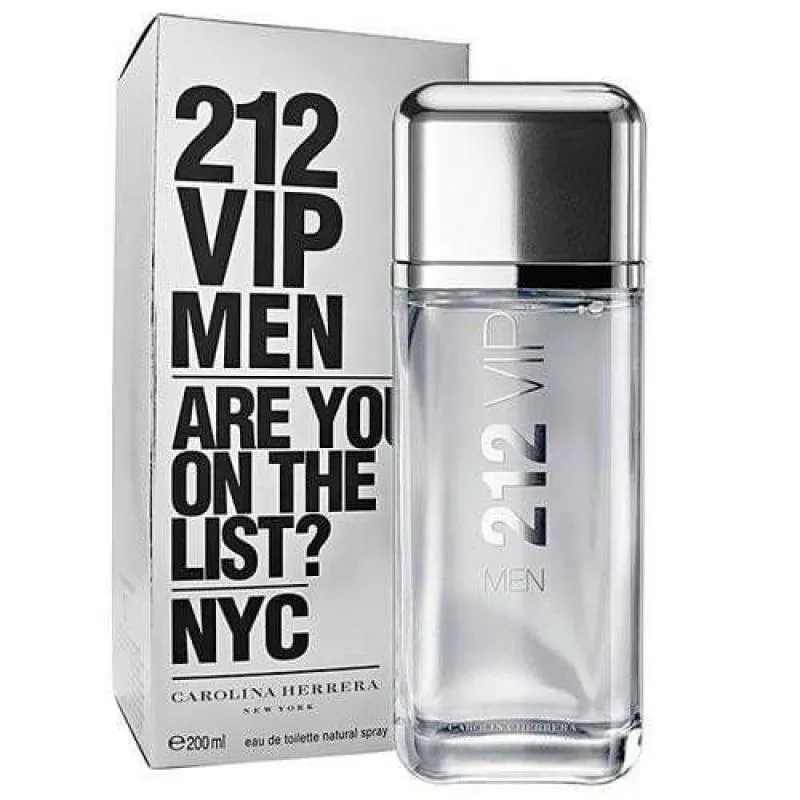 Kit 04 Unidades De Carolina Herrera 212 Vip Masculino Eau De Toilette 200Ml