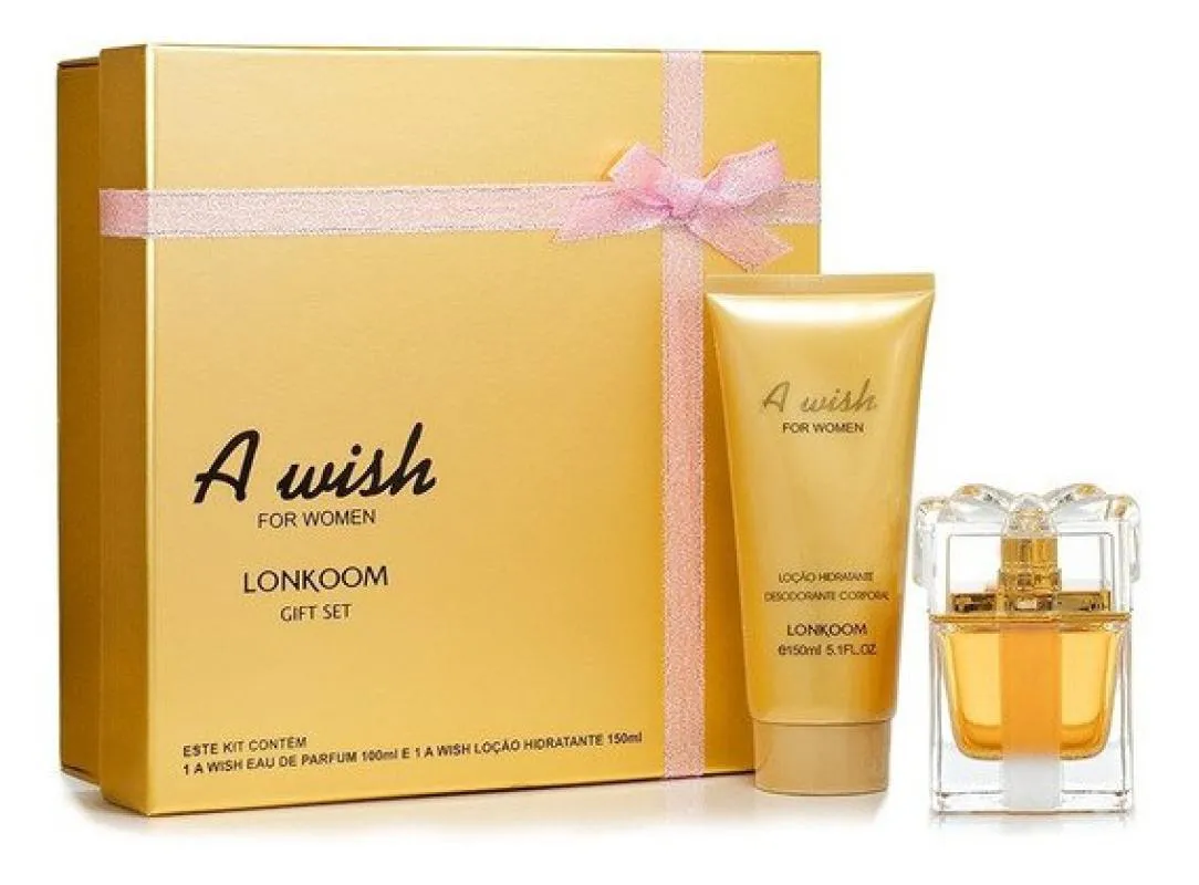 Kit A Wish Lonkoom Feminino Eau de Parfum 100ml + Loção Hidratante 150ml