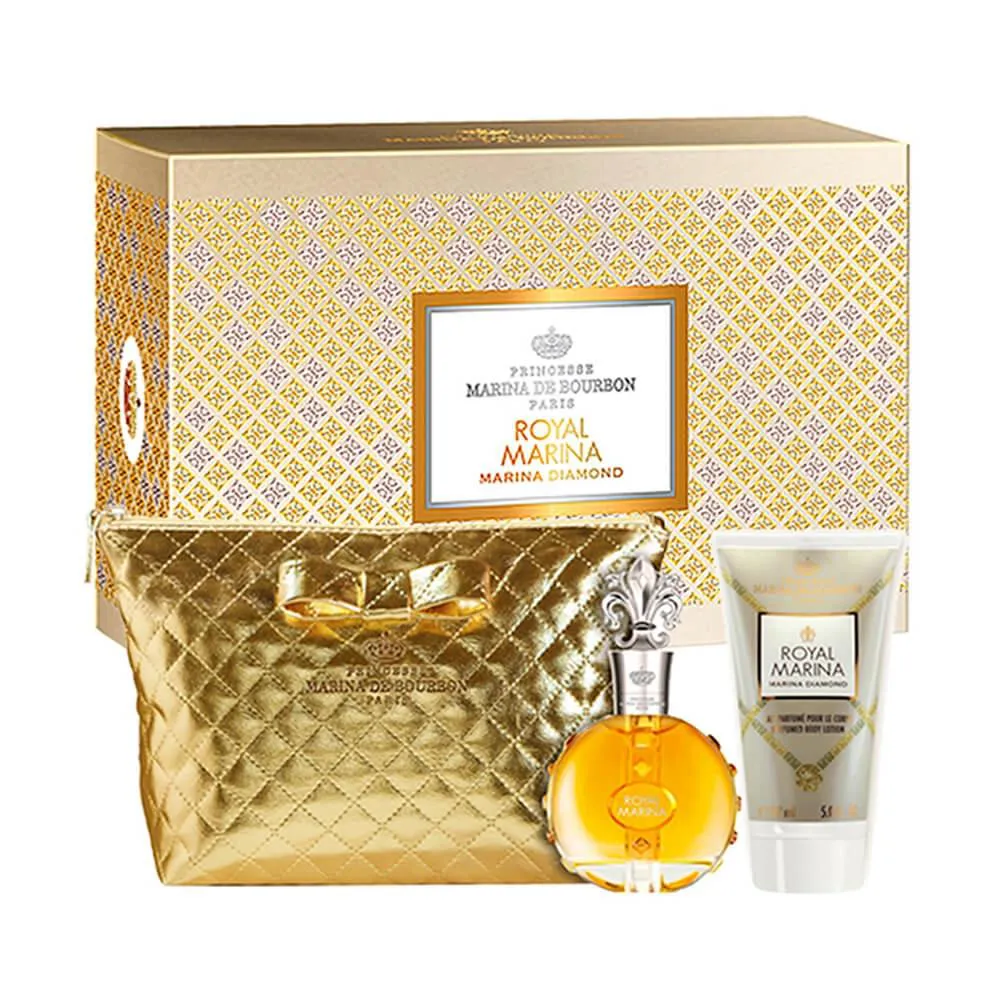 Kit Royal Diamond Marina De Bourbon Eau De Parfum 100ml + Loção Corporal 150ml