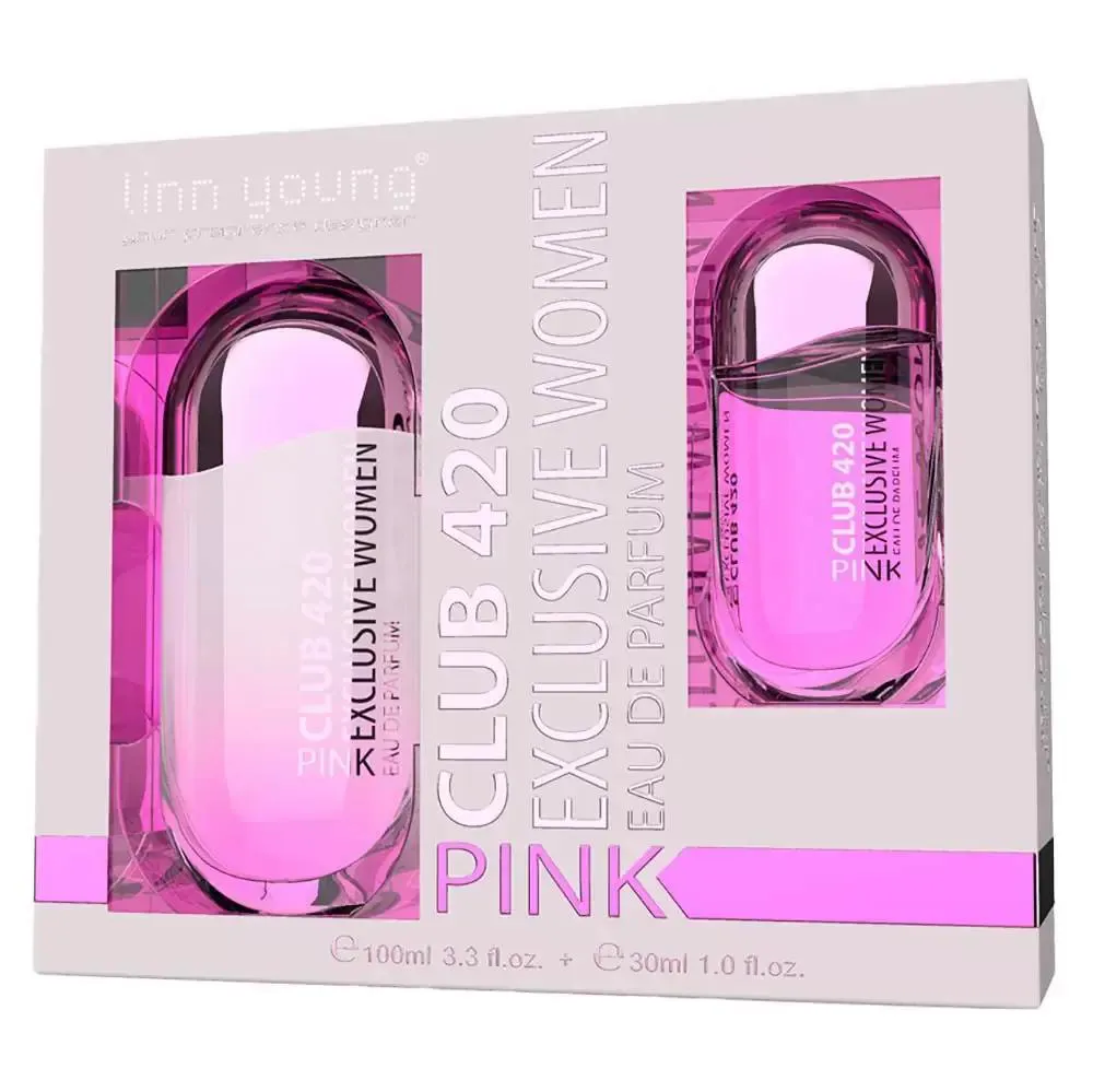 Kit Club 420 Pink Linn Young Feminino Eau de Parfum + Eau de Parfum 30ml