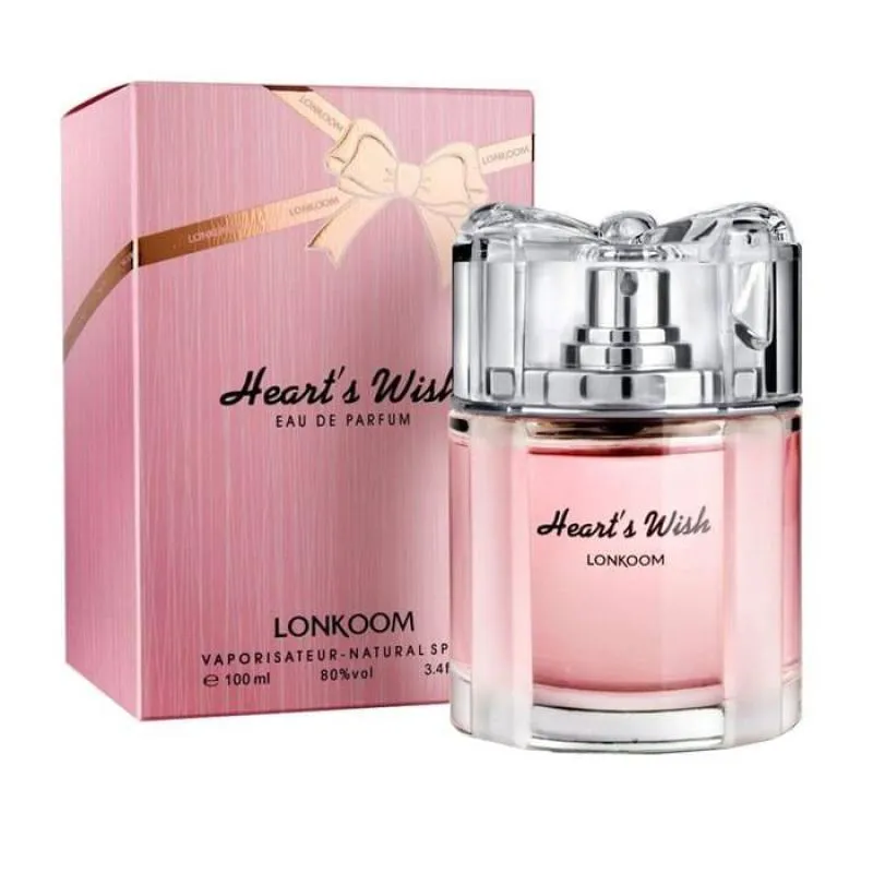 Heart Wish Pour Femme Lonkoom Eau De Parfum 100ml - Perfume Feminino