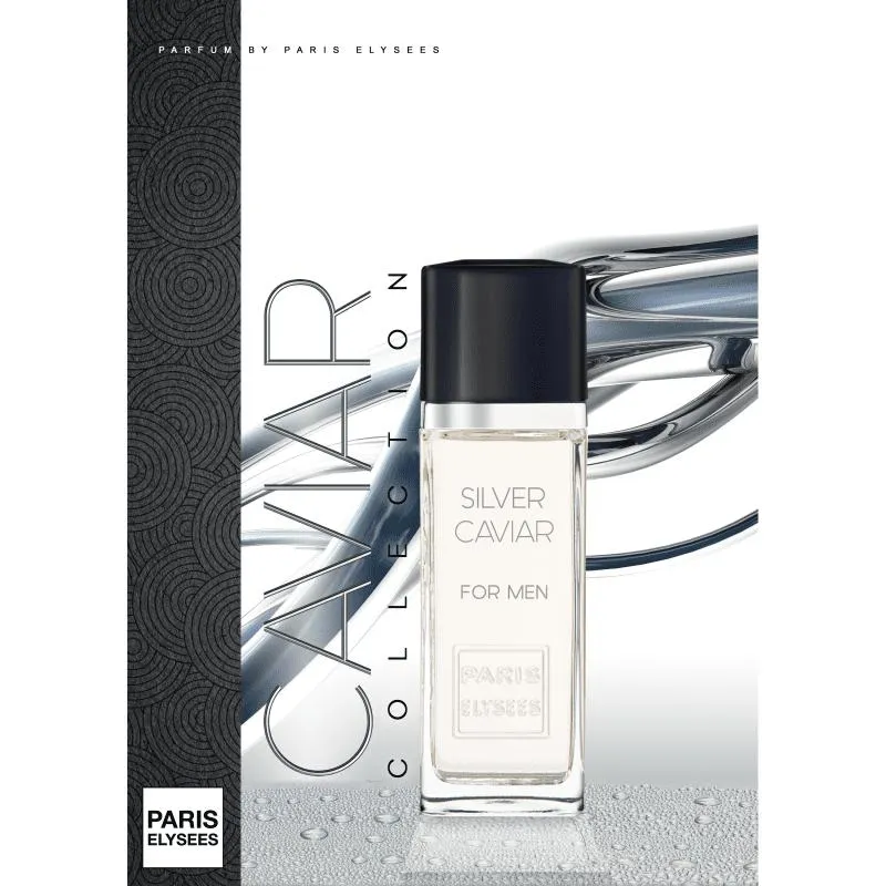PARIS ELYSEES SILVER CAVIAR FOR MEN EAU DE TOILETTE 100ML