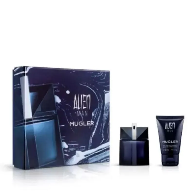 THIERRY MUGLER ALIEN MAN EAU DE TOILETTE 50ML RECARREGÁVEL + 50ML HAIR AND BODY SHAMPOO
